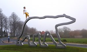kunst openbare ruimte,Berg en Dal, Bloklugthart, kunstwerk Groesbeek