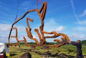 Kunst openbare ruimte-De Waterwolf- BlokLugthart-Haarlemmermeer