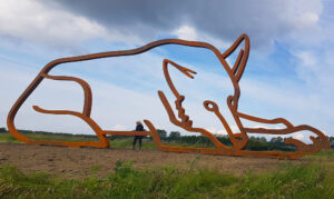 kunst openbare ruimte-De Waterwolf- Hoofddorp